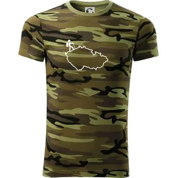 Pánské tričko Český turista - Army CAMOUFLAGE - XS ( Zelený maskáč )