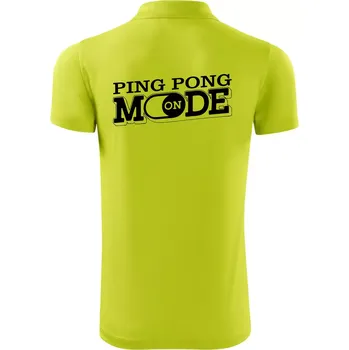 Pánská košile Ping pong mode - Polokošile Victory sportovní (dresovina) - XL ( Limetková )