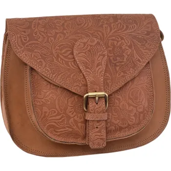 Kabelka Mercucio Dámská kožená crossbody kabelka béžová 250123