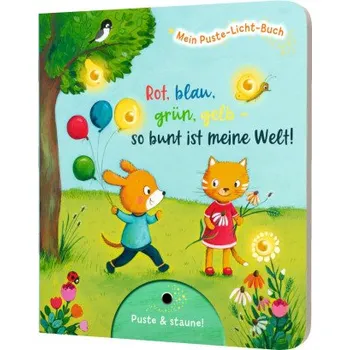 První čtění Mein Puste-Licht-Buch: Rot, blau, grün, gelb - so bunt ist meine Welt! (Heike Vogel)(Leporelo)