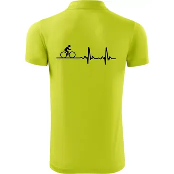 Pánská košile Cyklo ekg - kolo - Polokošile Victory sportovní (dresovina) - M ( Limetková )