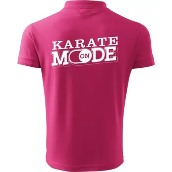 Pánská košile Karate mode - Polokošile pánská Pique Polo 203 - 2XL ( Purpurová )