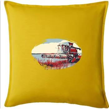 Polštář Kombajn vintage - Polštář 50x50 - 50x50 - Pouze potah ( Žlutá )