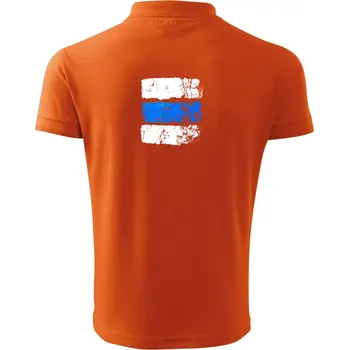 Pánská košile Turistická značka - modrá - Polokošile pánská Pique Polo 203 - 4XL ( Oranžová )