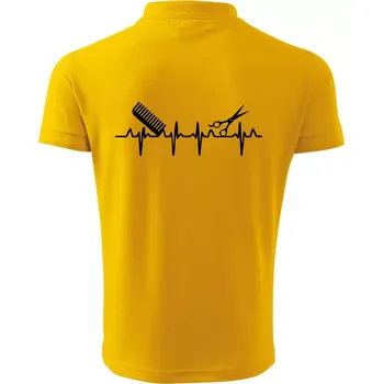 Pánská košile EKG kadeřnictví - Polokošile pánská Pique Polo 203 - 5XL ( Žlutá )