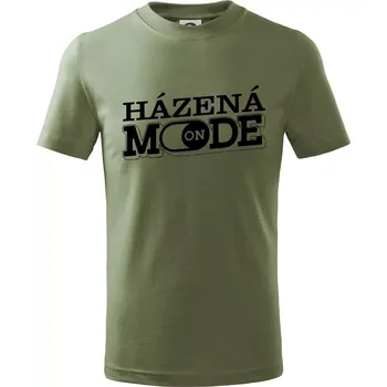 Házená mode - Tričko dětské bavlněné - 122 cm/6 let ( Khaki )
