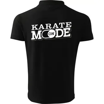 Pánská košile Karate mode - Polokošile pánská Pique Polo 203 - 3XL ( Černá )