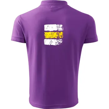 Pánská košile Turistická značka - žlutá - Polokošile pánská Pique Polo 203 - 2XL ( Fialová )