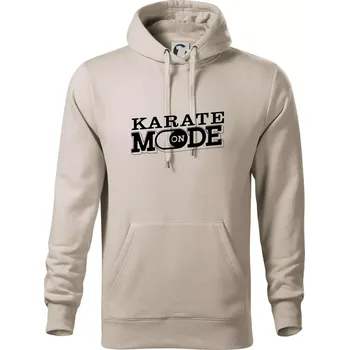 Pánská mikina Karate mode - Mikina pánská Cape s kapucí - 5XL ( Ledově šedá )