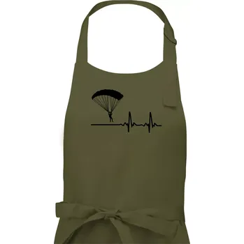 Kuchyňská zástěra Paragliding EKG - Dámská zástěra na vaření - Univerzální velikost ( Khaki )