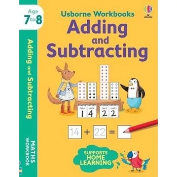 Cizojazyčná kniha Usborne Workbooks Adding and Subtracting 7-8