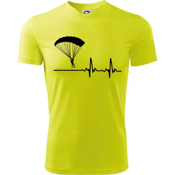 Chlapecké oblečení Paragliding EKG - Dětské triko sportovní (dresovina) - 134 cm/8 let ( Neonově žlutá )