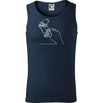 Herní ovladač jedním tahem - Tílko pánské Core - XL ( Námořní modrá (velmi tmavá - téměř černá) )