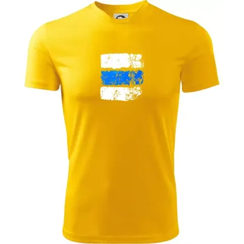 Turistická značka - modrá - Dětské triko sportovní (dresovina) - 146 cm/10 let ( Žlutá )