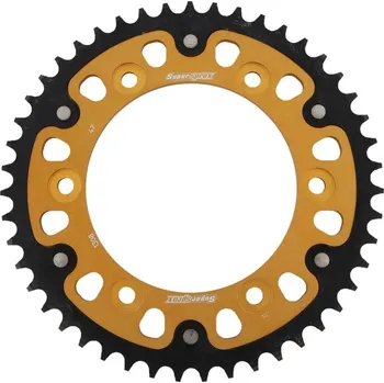Řetězová sada pro motocykl Rozeta SUPERSPROX STEALTH RST-1308:47-GLD zlatá 47 zubů, 520