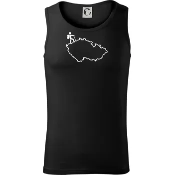 Český turista - Tílko pánské Core - XL ( Černá )