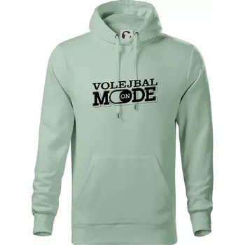 Pánská mikina Volejbal mode - Mikina pánská Cape s kapucí - M ( Sage )