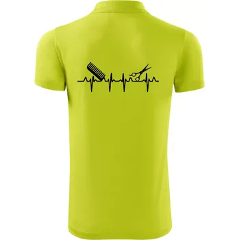 Pánská košile EKG kadeřnictví - Polokošile Victory sportovní (dresovina) - 2XL ( Limetková )