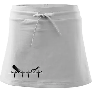 Dámská sukně EKG kadeřnictví - Sportovní sukně - two in one - M ( Bílá )