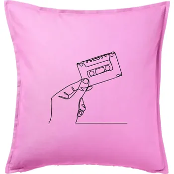 Polštář MC kazeta jedním tahem - Polštář 50x50 - 50x50 - Pouze potah ( Růžová )