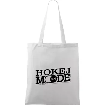 Hokej mode - Taška bavlněná - 42 x 38 cm ( Bílá )
