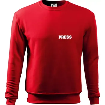 Chlapecké tričko Novinář nápis - Press - Mikina Essential dětská - 146 cm/10 let ( Červená )
