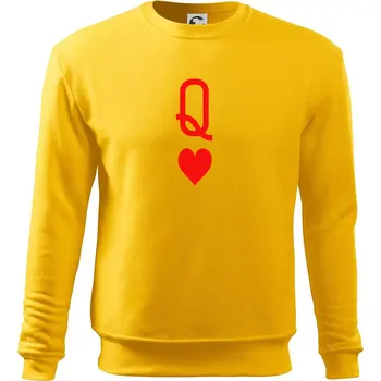 Pánská mikina Poker Q love - Mikina Essential pánská - M ( Žlutá )