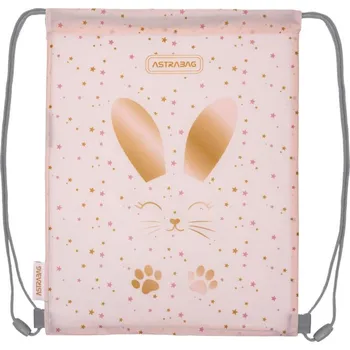 Školní sáček Sáček na přezůvky AstraBAG FLUFFY BUNNY, AD1, 507025023