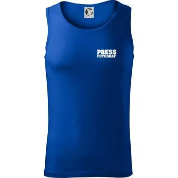 Novinář nápis - Press Fotograf - Tílko pánské Core - 2XL ( Královská modrá )