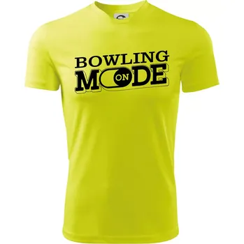 Chlapecké tričko Bowling mode - Dětské triko sportovní (dresovina) - 146 cm/10 let ( Neonově žlutá )