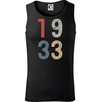 Pánské termoprádlo Vintage číslice 1933 - Tílko pánské Core - 2XL ( Černá )