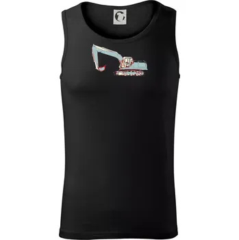 Bagr vintage - Tílko pánské Core - M ( Černá )