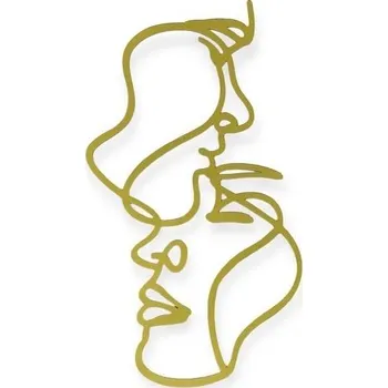 Jedlá dekorace na dort Dortisimo Plastová dekorace na okraj dortu zlatá Svatební pár tváře