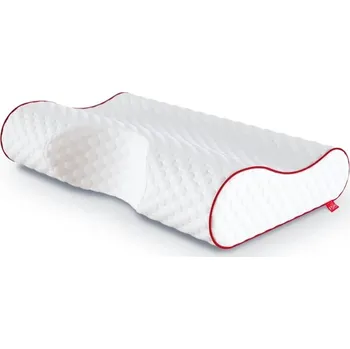 Dekorativní polštářek Ergonomický polštář COMO CONTOUR POINT 50x33 cm bílý