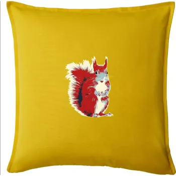 Polštář Veverka vintage - Polštář 50x50 - 50x50 - Pouze potah ( Žlutá )