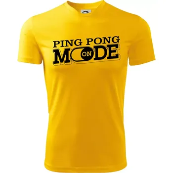 Chlapecké tričko Ping pong mode - Dětské triko sportovní (dresovina) - 146 cm/10 let ( Žlutá )