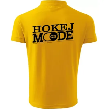 Pánská košile Hokej mode - Polokošile pánská Pique Polo 203 - M ( Žlutá )