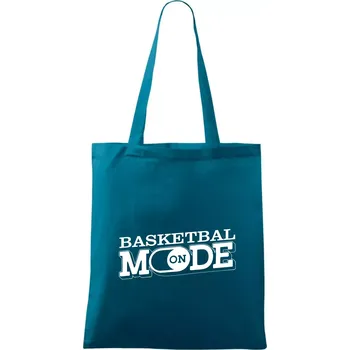 Nákupní taška Basketbal mode - Taška bavlněná - 42 x 38 cm ( Petrolejová )