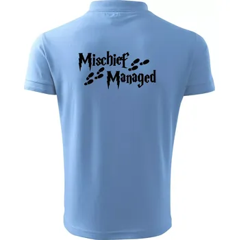Pánská košile Harry - Mischief Managed - Polokošile pánská Pique Polo 203 - 5XL ( Pyžamově modrá )