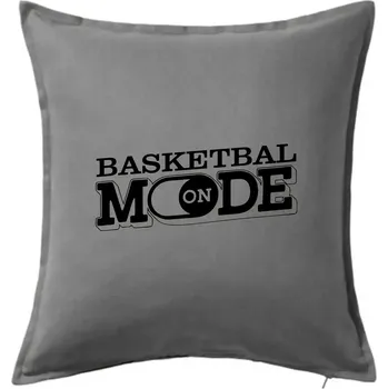 Polštář Basketbal mode - Polštář 50x50 - 50x50 - Pouze potah ( Tmavě šedý melír )