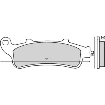 Brzdová destička BRENTA brzdové destičky KH388 (organické) (BRENTA brzdové destičky KH388 (organické))