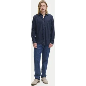 Pánská košile Jack & Jones Košile Classic Melange 12278416 Tmavomodrá Regular Fit M