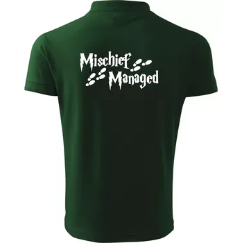 Pánská košile Harry - Mischief Managed - Polokošile pánská Pique Polo 203 - 3XL ( Lahvově zelená )