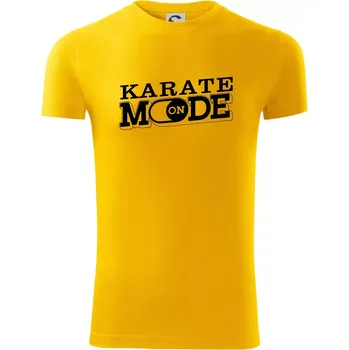Pánské tričko Karate mode - Viper FIT - Pánské zůžené tričko - 2XL ( Žlutá )