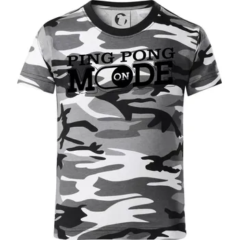 Chlapecké tričko Ping pong mode - Dětské maskáčové triko - 146 cm/10 let ( Šedý maskáč )