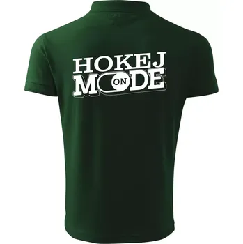 Pánská košile Hokej mode - Polokošile pánská Pique Polo 203 - S ( Lahvově zelená )