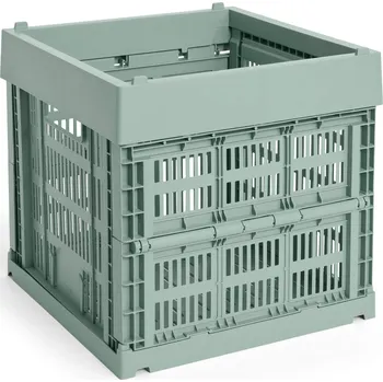 Úložný box HAY DESIGN Úložný box Colour Crate Cube "Sage Green" HAY