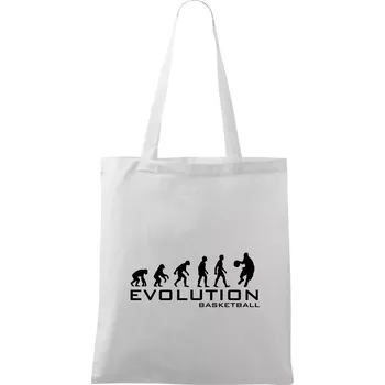 Evoluce Basketball - Taška bavlněná - 42 x 38 cm ( Bílá )
