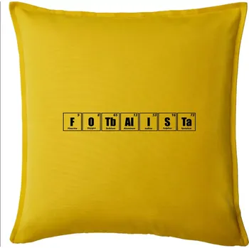 Polštář Tabulka fotbalista - Polštář 50x50 - 50x50 - Pouze potah ( Žlutá )