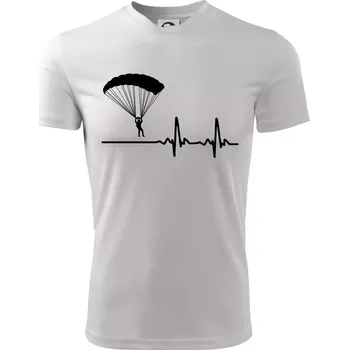 Chlapecké tričko Paragliding EKG - Dětské triko sportovní (dresovina) - 122 cm/6 let ( Bílá )